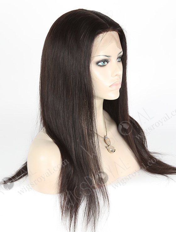 In Stock Indian Remy Hair 20" Straight Natural Color Silk Top Full Lace Wig STW-067-3844