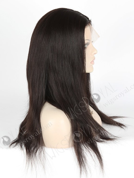 In Stock Malaysian Virgin Hair 18" Straight Natural Color Silk Top Full Lace Wig STW-319-3979