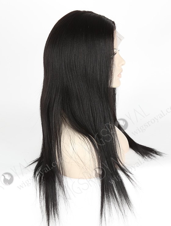 In Stock Indian Remy Hair 18" Light Yaki Color #1b Silk Top Full Lace Wig STW-038-3825