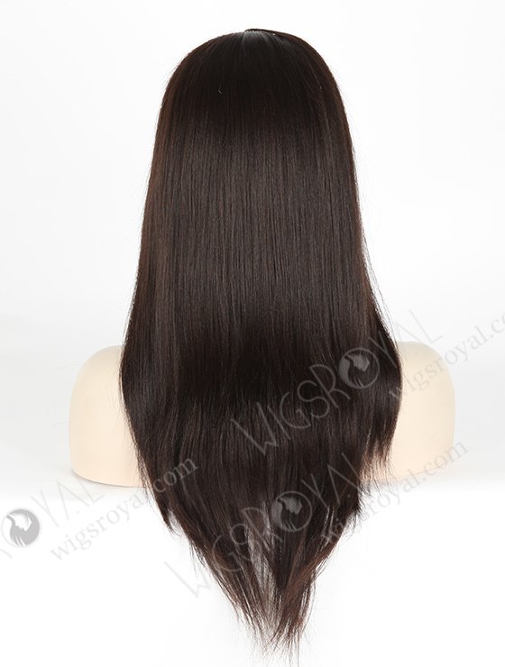 In Stock Malaysian Virgin Hair 16" Light Yaki Natural Color Silk Top Full Lace Wig STW-309-3914