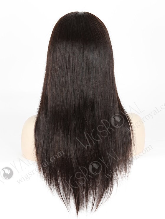 In Stock Malaysian Virgin Hair 18" Straight Natural Color Silk Top Full Lace Wig STW-317-3959