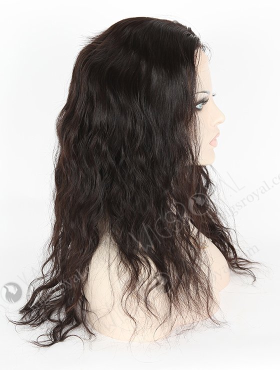In Stock Malaysian Virgin Hair 18" Natural Straight Natural Color Silk Top Full Lace Wig STW-318-3996