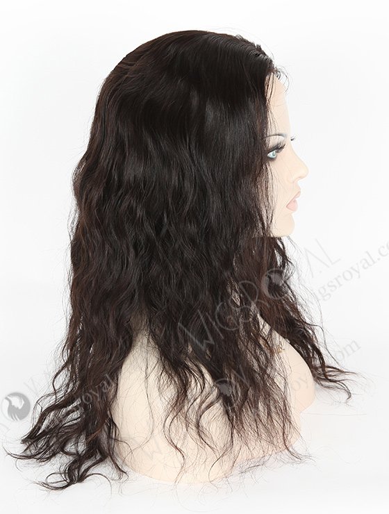 In Stock Malaysian Virgin Hair 18" Natural Straight Natural Color Silk Top Full Lace Wig STW-318-3997