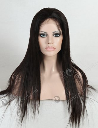 In Stock Malaysian Virgin Hair 20" Straight Natural Color Silk Top Full Lace Wig STW-310