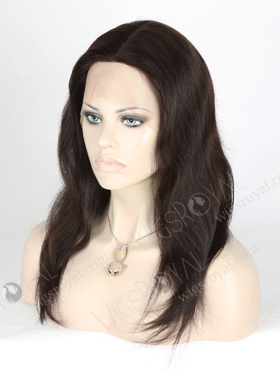 In Stock Malaysian Virgin Hair 14" Straight Natural Color Silk Top Full Lace Wig STW-322-3875