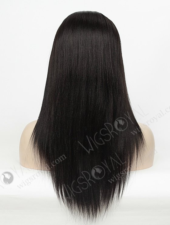 In Stock Indian Remy Hair 14" Yaki Straight #1B Color 360 Lace Wig 360LW-01005-4562