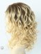 Dark Roots Blonde Curly Lace Wig WR-GL-025