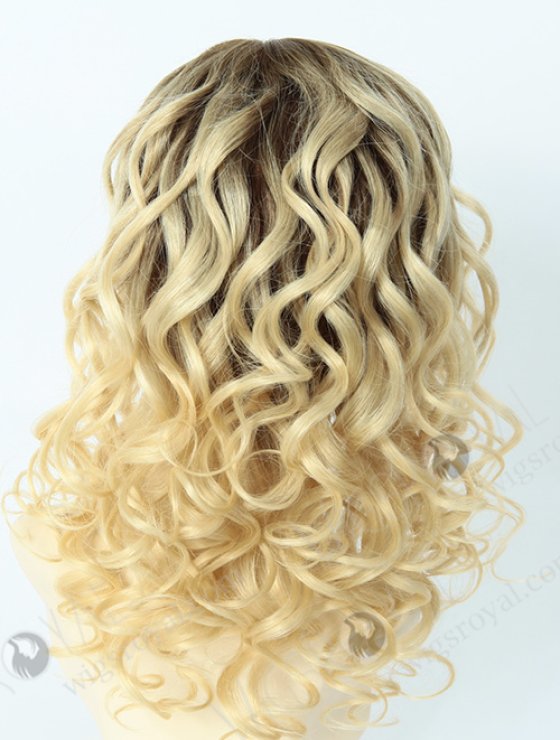Dark Roots Blonde Curly Lace Wig WR-GL-025-4430