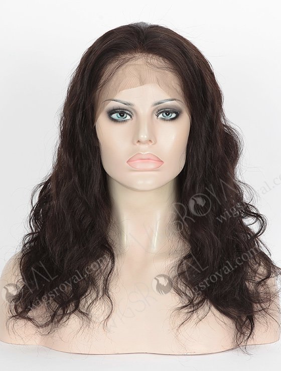 In Stock Indian Remy Hair 16" Natural Wave Natural Color 360 Lace Wig 360LW-01054-4609