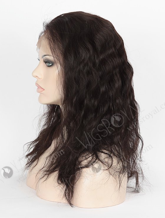 In Stock Indian Remy Hair 16" Natural Wave Natural Color 360 Lace Wig 360LW-01054-4611