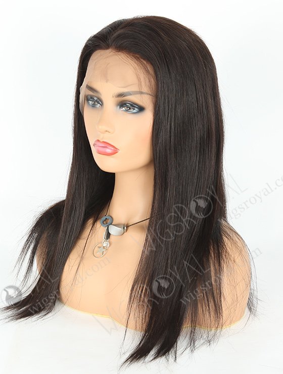 In Stock Indian Remy Hair 18" Straight Natural Color 360 Lace Wig 360LW-01008-4651