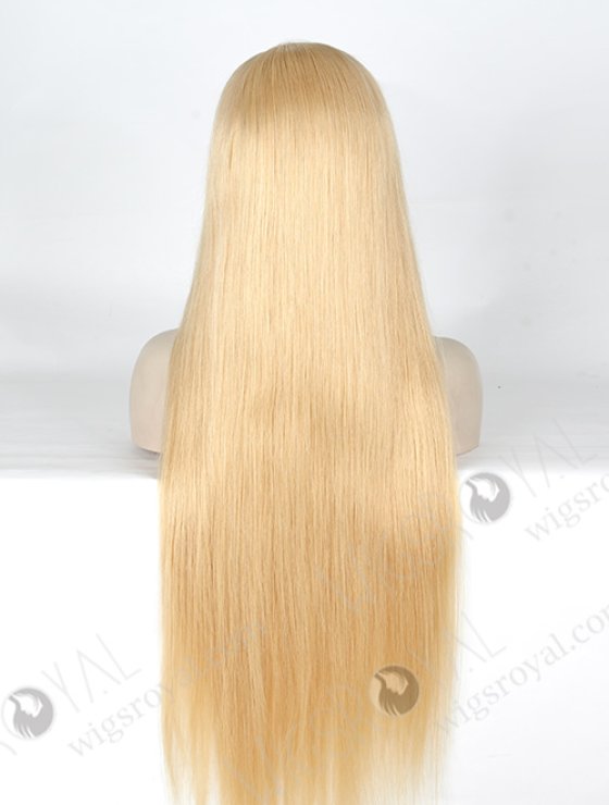 Top Quality 30'' European Virgin 24# Color Straight Silk Top Full Lace Wig WR-ST-008-4626