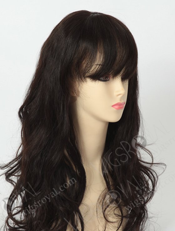 Glueless Full Lace Wig Brazilian Remy With Bangs WR-GL-015-4357