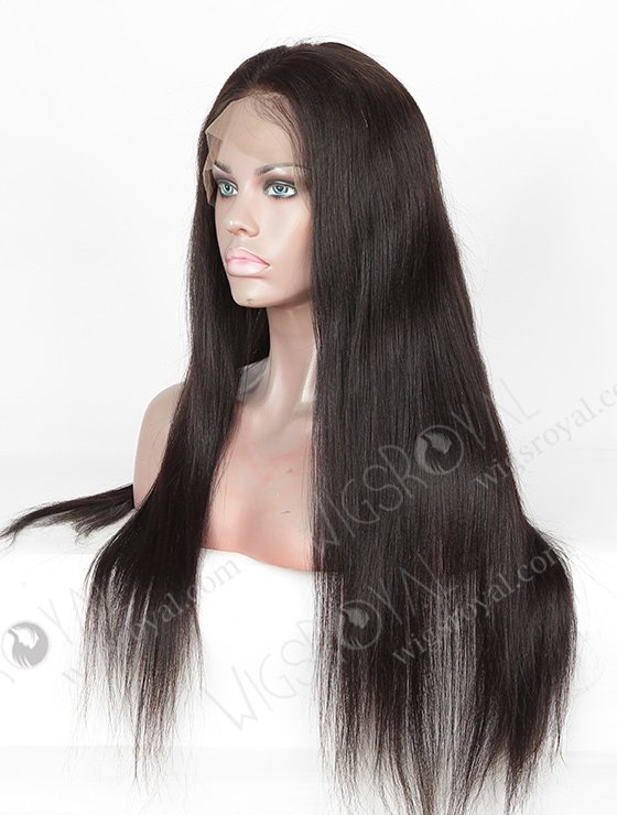 In Stock Indian Remy Hair 22" Yaki Straight Natural Color 360 Lace Wig 360LW-01026-5317