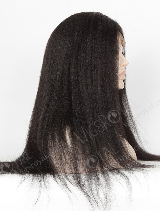 In Stock Indian Remy Hair 20" Italian Yaki #1B Color 360 Lace Wig 360LW-01025-5300