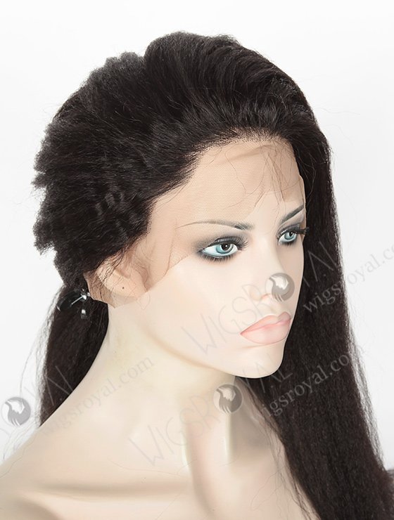 In Stock Indian Remy Hair 20" Italian Yaki #1B Color 360 Lace Wig 360LW-01025-5303