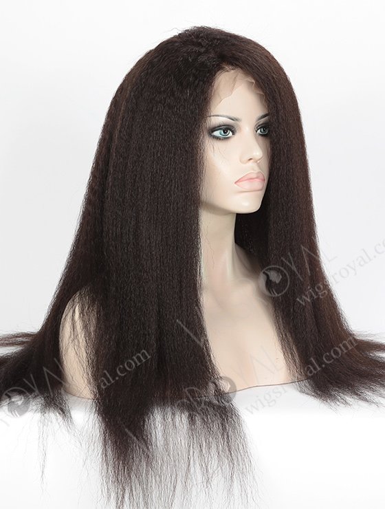 In Stock Indian Remy Hair 22" Kinky Straight Natural Color 360 Lace Wig 360LW-01027-5324