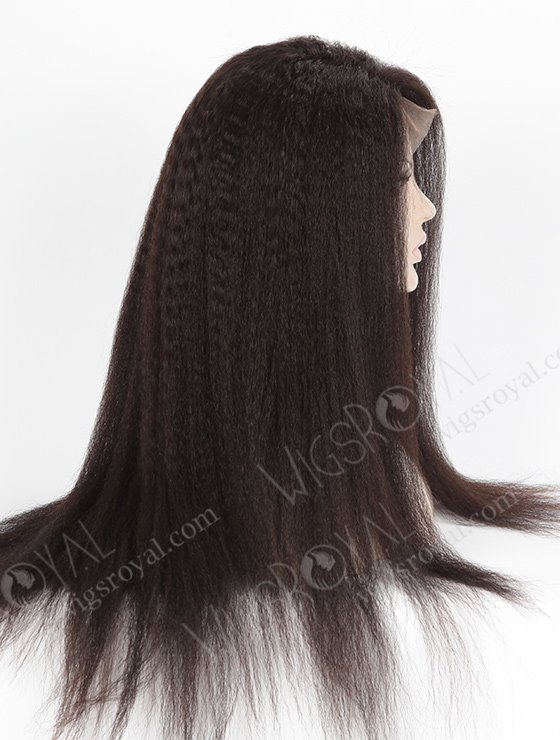In Stock Indian Remy Hair 22" Kinky Straight Natural Color 360 Lace Wig 360LW-01027-5325