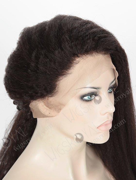 In Stock Indian Remy Hair 22" Kinky Straight Natural Color 360 Lace Wig 360LW-01027-5327