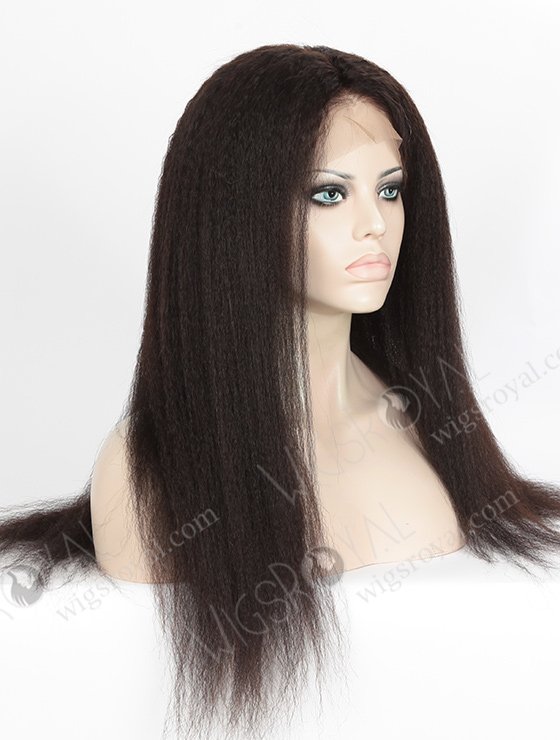 In Stock Indian Remy Hair 20" Italian Yaki Natural Color 360 Lace Wig 360LW-01020-5270