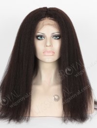 In Stock Indian Remy Hair 18" Italian Yaki Natural Color 360 Lace Wig 360LW-01013