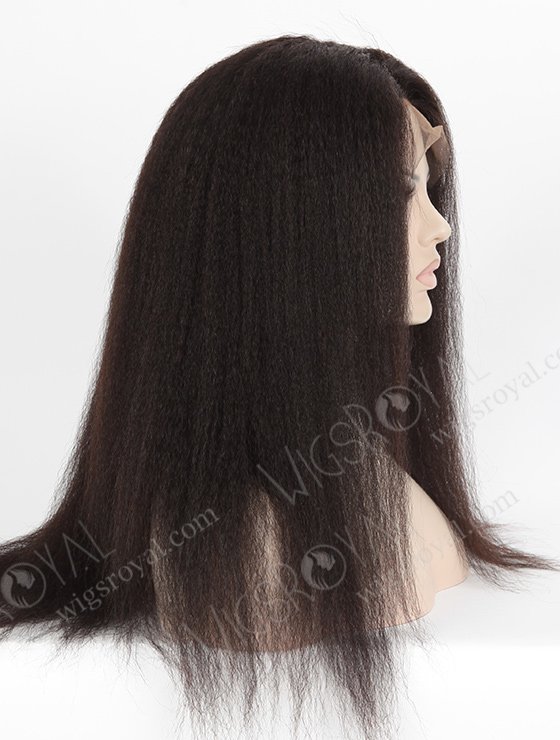 In Stock Indian Remy Hair 18" Italian Yaki Natural Color 360 Lace Wig 360LW-01013-4966