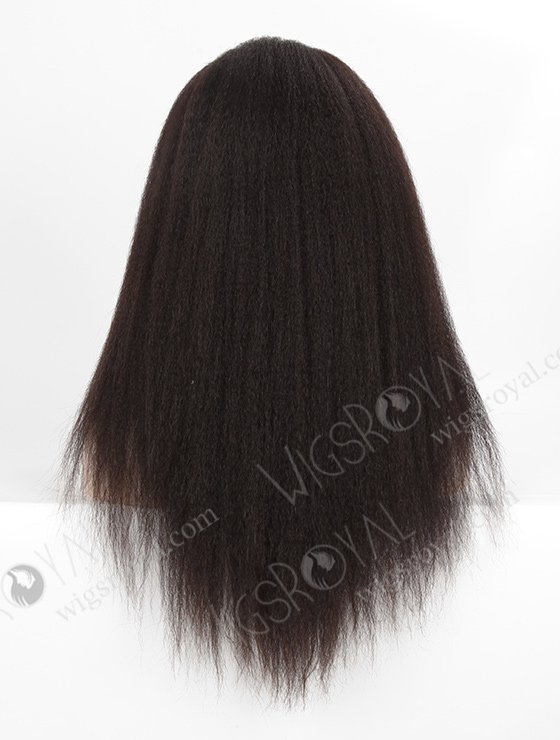 In Stock Indian Remy Hair 18" Italian Yaki Natural Color 360 Lace Wig 360LW-01013-4968