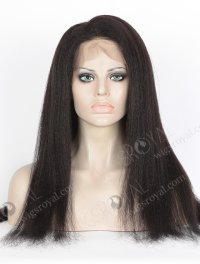 In Stock Indian Remy Hair 20" Kinky Straight #1B Color 360 Lace Wig 360LW-01024