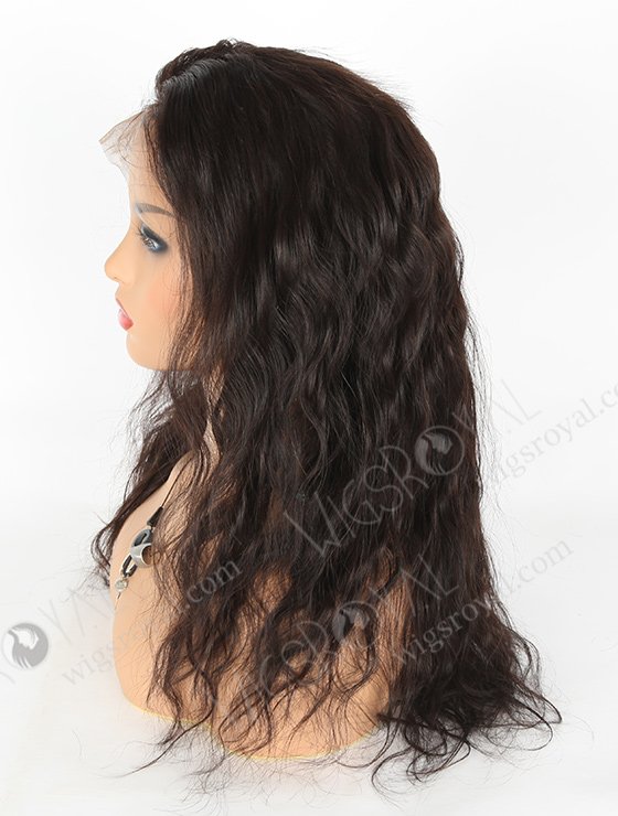 In Stock Indian Remy Hair 18" Natural Wave Natural Color 360 Lace Wig 360LW-01010-4882