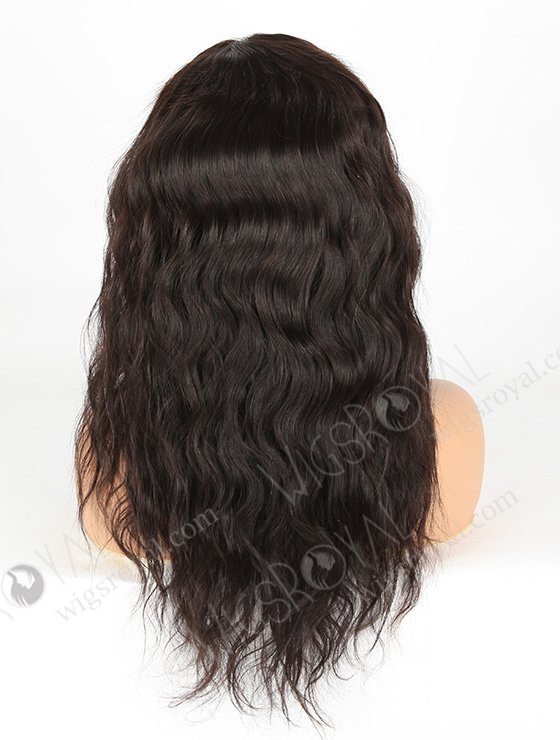 In Stock Indian Remy Hair 18" Natural Wave Natural Color 360 Lace Wig 360LW-01010-4883