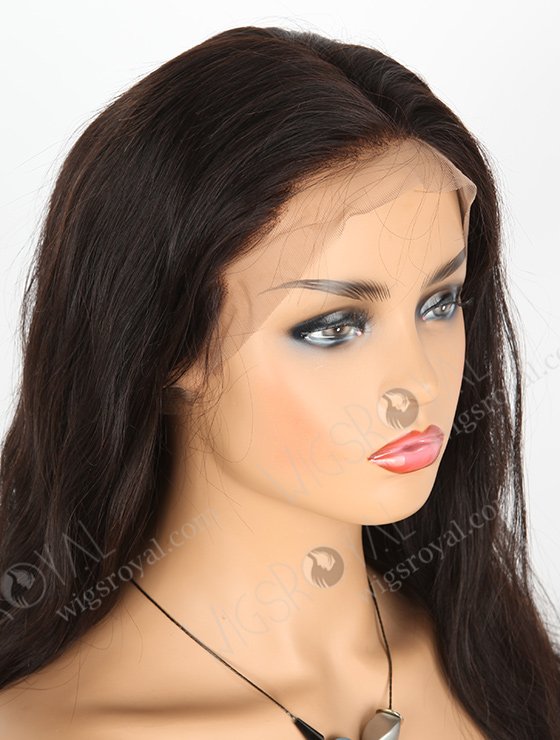 In Stock Indian Remy Hair 18" Natural Straight Natural Color 360 Lace Wig 360LW-01009-4865
