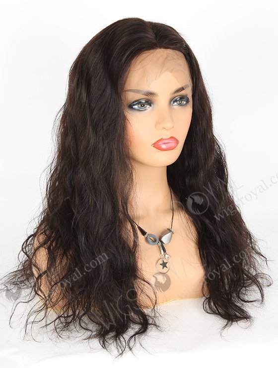 In Stock Indian Remy Hair 20" Natural Wave Natural Color 360 Lace Wig 360LW-01017-5113