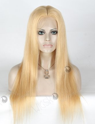In Stock Chinese Virgin Hair 20" Straight 24# Color Silk Top Full Lace Wig STW-710