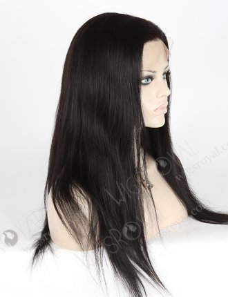 In Stock Brazilian Virgin Hair 18" Straight 1b# Color Silk Top Full Lace Wig STW-410