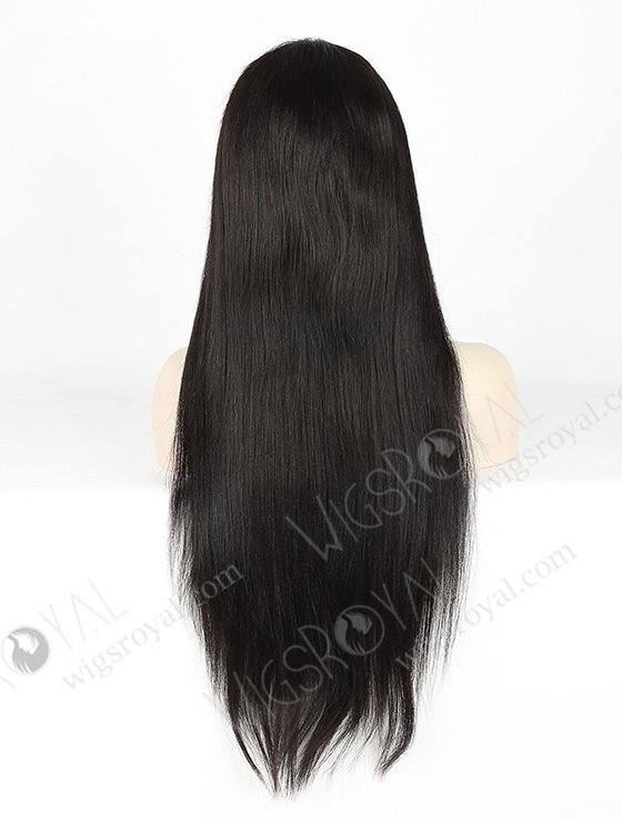 In Stock Indian Remy Hair 22" Yaki Straight #1B Color 360 Lace Wig 360LW-01029-5437