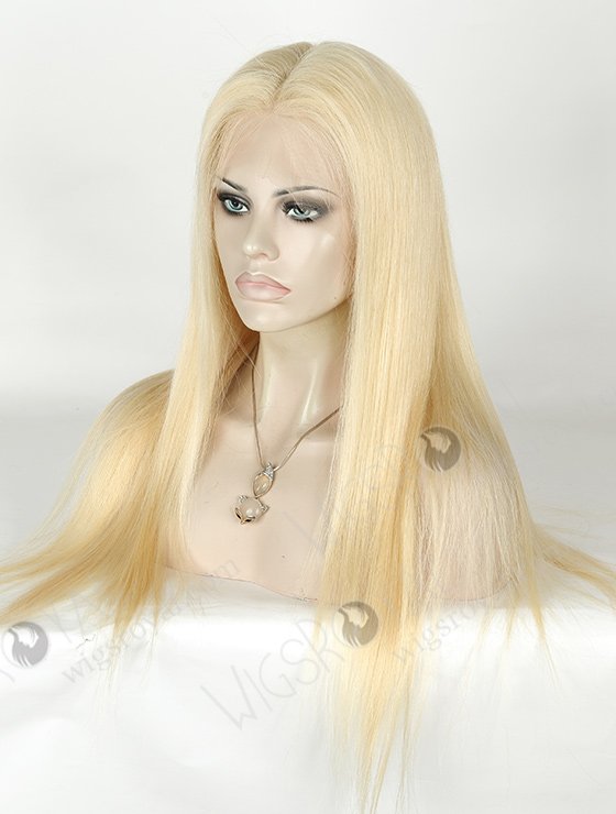 In Stock Brazilian Virgin Hair 20" Straight Color 613# Full Lace Wig FLW-04245-5671