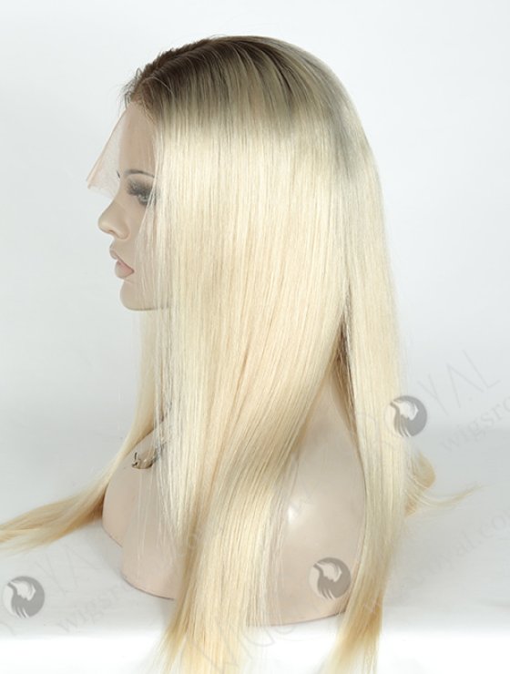 In Stock Brazilian Virgin Hair 18" Straight Color T9/60# Lace Front Wig MLF-04030-5744