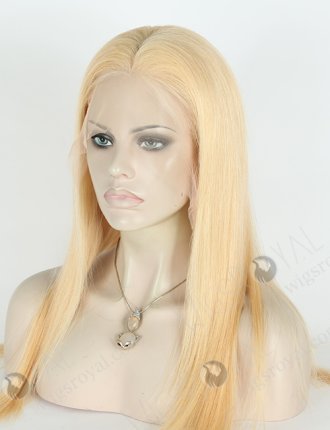 In Stock Brazilian Virgin Hair 18" Straight Color 24# Lace Front Wig MLF-04029