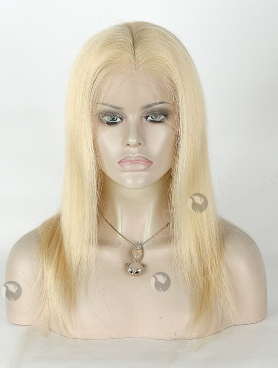 In Stock Brazilian Virgin Hair 14" Straight Color 613# Full Lace Wig FLW-04247-5468