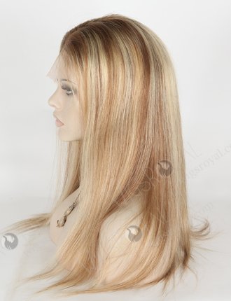 In Stock Brazilian Virgin Hair 18" Straight Color T9/22# with 9# Highlights Full Lace Wig FLW-04253