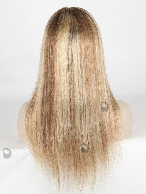 In Stock Brazilian Virgin Hair 18" Straight Color T9/22# with 9# Highlights Full Lace Wig FLW-04253-5408