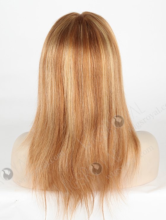 In Stock Brazilian Virgin Hair 14" Straight Color 10/25# Highlights Full Lace Wig FLW-04257-5354