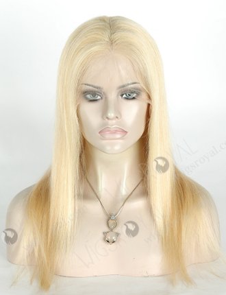 In Stock Brazilian Virgin Hair 16" Straight Color 613# Full Lace Wig FLW-04260