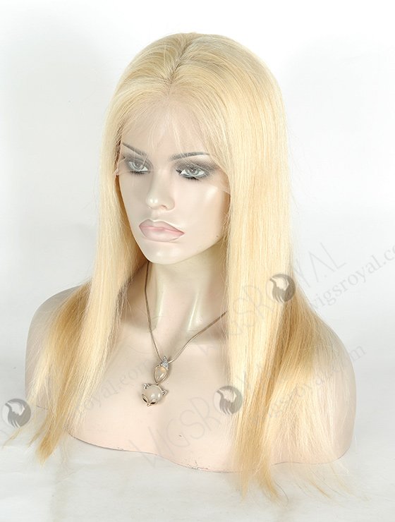 In Stock Brazilian Virgin Hair 16" Straight Color 613# Full Lace Wig FLW-04260-5560