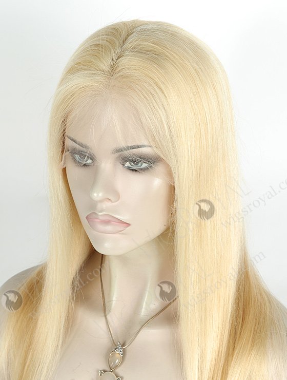 In Stock Brazilian Virgin Hair 16" Straight Color 613# Full Lace Wig FLW-04260-5561