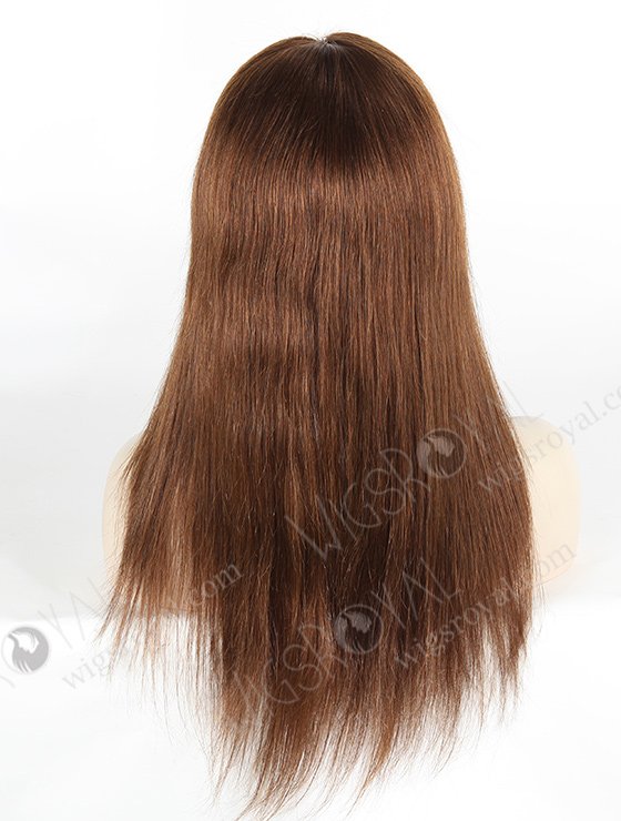 In Stock Brazilian Virgin Hair 16" Straight Color 4# Full Lace Wig FLW-04259-5372