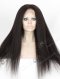 In Stock Indian Remy Hair 22" Kinky Straight #1B Color 360 Lace Wig 360LW-01030