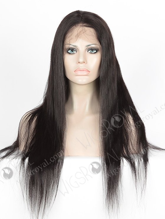 In Stock Indian Remy Hair 22" Straight #1B Color 360 Lace Wig 360LW-01028-5426