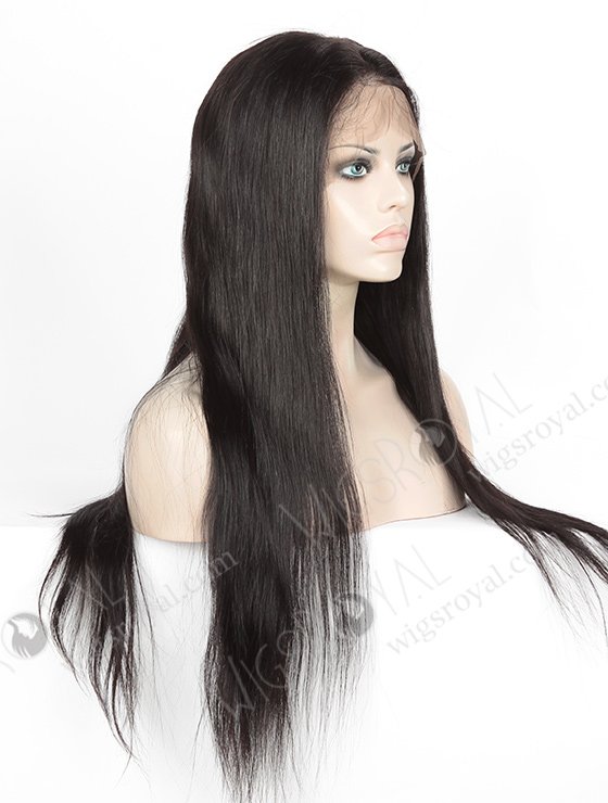 In Stock Indian Remy Hair 22" Straight #1B Color 360 Lace Wig 360LW-01028-5428