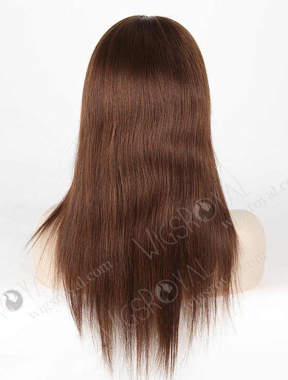 In Stock Brazilian Virgin Hair 16" Straight Color 4# Full Lace Wig FLW-04262-5361